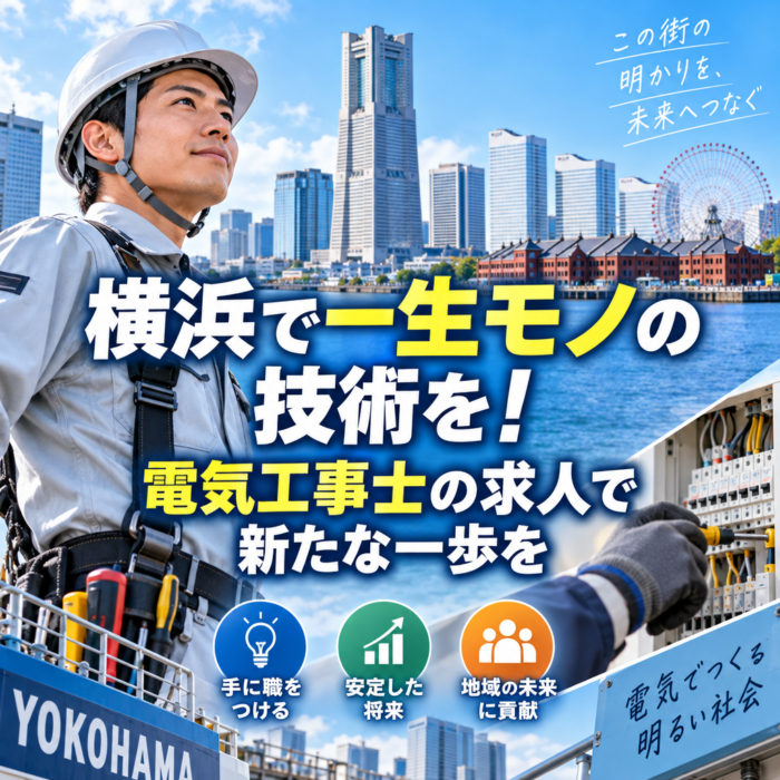 横浜で一生モノの技術を！電気工事士の求人で新たな一歩を